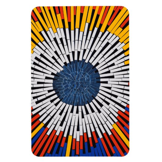 Abstrakt in Band - Sternexplosion Magnet (Vertikal)