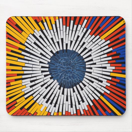Abstrakt in Band - Sternexplosion Mousepad (Vorne)