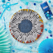 Abstrakt in Band - Sternexplosion Pappteller (Party)