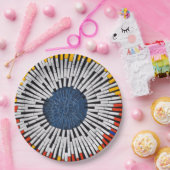 Abstrakt in Band - Sternexplosion Pappteller (Party)