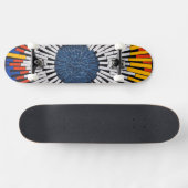 Abstrakt in Band - Sternexplosion Skateboard (Horizontal)