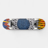 Abstrakt in Band - Sternexplosion Skateboard (Horizontal)