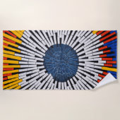 Abstrakt in Band - Sternexplosion Strandtuch (Vorderseite)