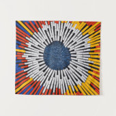 Abstrakt in Band - Sternexplosion Wandteppich (Vorderseite (Horizontal))