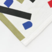 Abstrakt in Band und Buchstaben 1 Fleecedecke (Ecke)