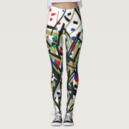Abstrakt in Band und Buchstaben 1 Leggings