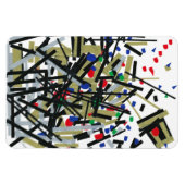 Abstrakt in Band und Buchstaben 1 Magnet (Horizontal)