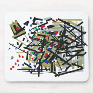 Abstrakt in Band und Buchstaben 1 Mousepad
