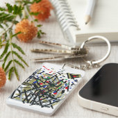 Abstrakt in Band und Buchstaben 1 Schlüsselanhänger (Vorderseite rechts)