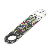 Abstrakt in Band und Buchstaben 1 Speed Flaschenöffner (Rückseite Schrägansicht)