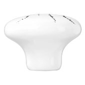 Abstrakt in Band und Buchstaben 3 Keramikknauf (Seitenansicht)