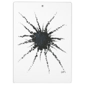 Abstrakt in Band und Buchstaben 3 Klemmbrett (Rückseite)