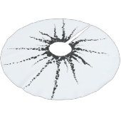 Abstrakt in Band und Buchstaben 3 Polyester Weihnachtsbaumdecke (Schrägansicht)