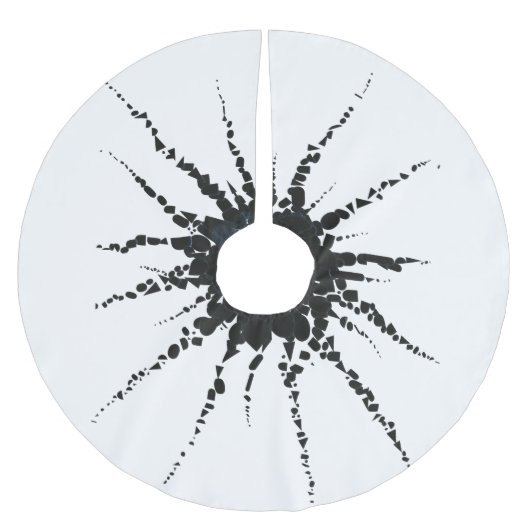 Abstrakt in Band und Buchstaben 3 Polyester Weihnachtsbaumdecke (Vorderseite)