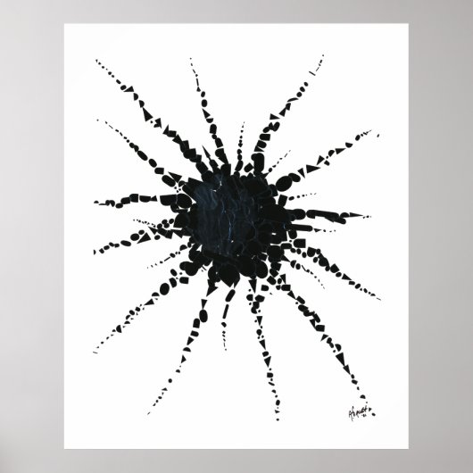 Abstrakt in Band und Buchstaben 3 Poster (Vorne)