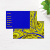 Abstrakt in Blau-Gold - Gelb (Schreibtisch)