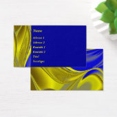 Abstrakt in Blau-Gold - Gelb (Schreibtisch)