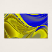 Abstrakt in Blau-Gold - Gelb (Rückseite)