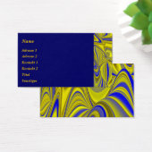 Abstrakt in Blau-Gold - Gelb (Schreibtisch)
