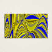 Abstrakt in Blau-Gold - Gelb (Rückseite)