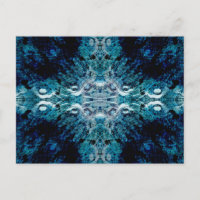 Abstrakt in Blau und Aquamarin. Einige weiche Kant