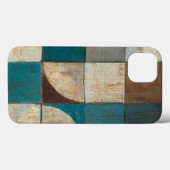 Abstrakt in Blau und Braun Case-Mate iPhone Hülle (Rückseite (Horizontal))