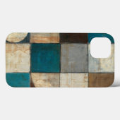Abstrakt in Blau und Braun Case-Mate iPhone Hülle (Rückseite (Horizontal))