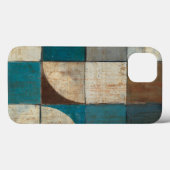 Abstrakt in Blau und Braun Case-Mate iPhone Hülle (Rückseite (Horizontal))