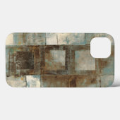 Abstrakt in Blau und Braun Case-Mate iPhone Hülle (Rückseite (Horizontal))