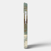 Abstrakt in Blau und Braun Case-Mate iPhone Hülle (Rückseite / Links)