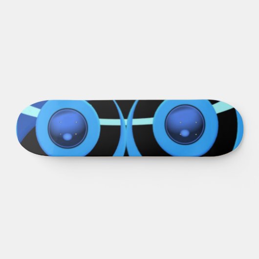 Abstrakt in blau und schwarz. skateboard (Horizontal)