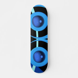 Abstrakt in blau und schwarz. skateboard