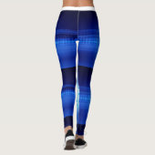 Abstrakt in Blue #1 Leggings (Rückseite)