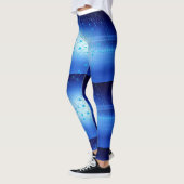 Abstrakt in Blue #1 Leggings (Links)