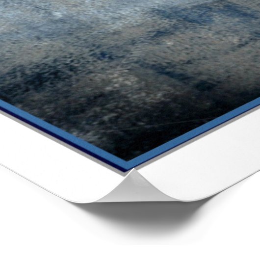 "Abstrakt in Denim" 16x20 Print Poster (Ecke)