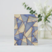 Abstrakt in der Blues Postkarte (Stehend Vorderseite)