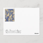 Abstrakt in der Blues Postkarte (Rückseite)