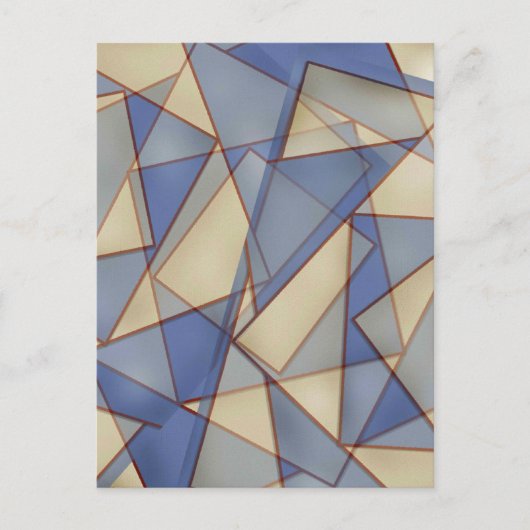 Abstrakt in der Blues Postkarte (Vorderseite)