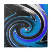 Abstrakt in der Tile der Keramik Blue Tones Fliese (Vorderseite)