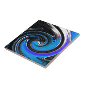 Abstrakt in der Tile der Keramik Blue Tones Fliese (Seite)