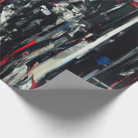 Abstrakt in dunklen Farben Geschenkpapier (Ecke)