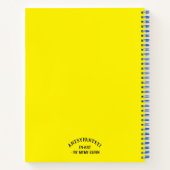 "Abstrakt in Farbe" (Hardcover) Spiral-Notebook Notizblock (Rückseite)