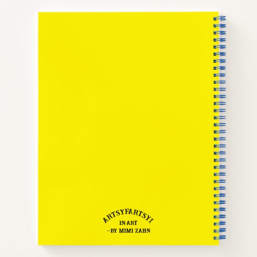 "Abstrakt in Farbe" (Hardcover) Spiral-Notebook Notizblock (Rückseite)