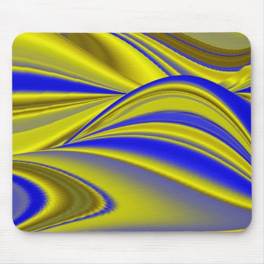 Abstrakt in goldgelber Farbe Mousepad (Vorne)