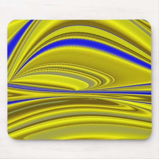 Abstrakt in goldgelber Farbe Mousepad (Vorne)