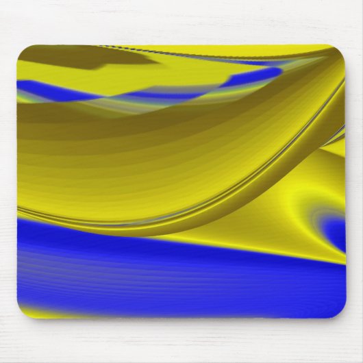 Abstrakt in goldgelber Farbe Mousepad (Vorne)