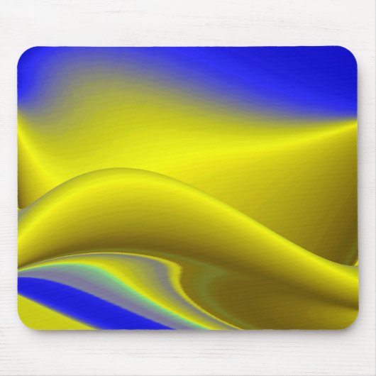 Abstrakt in goldgelber Farbe Mousepad (Vorne)