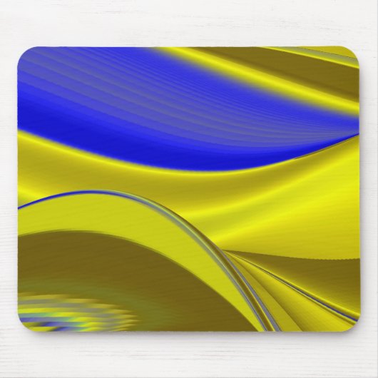 Abstrakt in goldgelber Farbe Mousepad (Vorne)