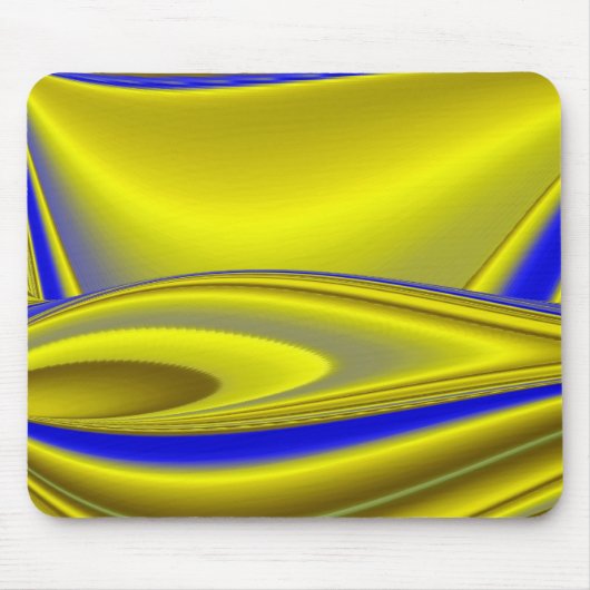 Abstrakt in goldgelber Farbe Mousepad (Vorne)