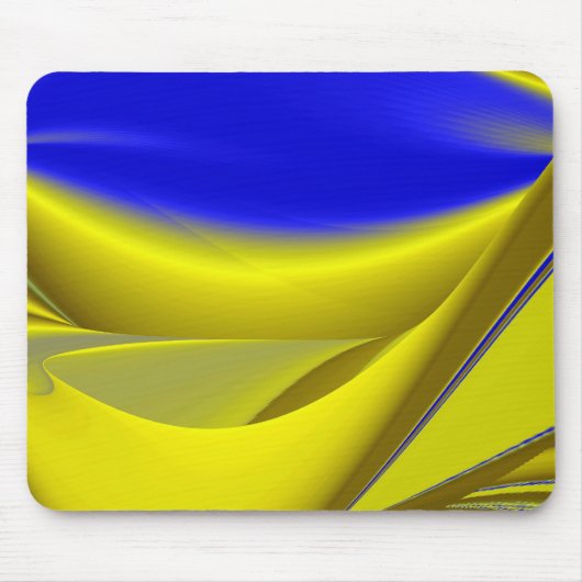 Abstrakt in goldgelber Farbe Mousepad (Vorne)